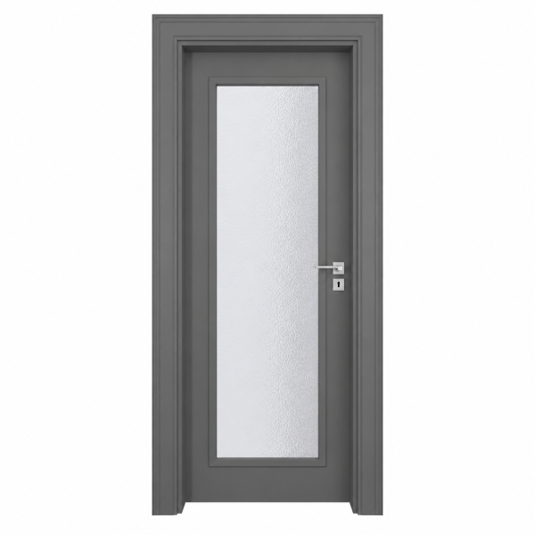 BY-5013V Porte intérieure Laqué Vitrée